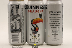IRL063 Guinness Draught Limited Edition Can Export to Australia, Brewed in Dublin, Guinness Collector, Beer Can Collector, Irish Beer Cans, Bierdosenmuseum Munderfing