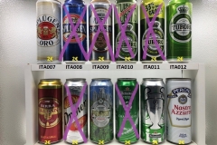 ITA001-012 Dreher, Tuborg, Nastro Azurro Italian Beer Can