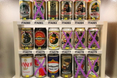 ITA068-085 Kenner Plus, Kronenbour, Lockwood Export-Beer, Birra Moretti, La Rossa birra, Parma, Alpini, Uefa Chmpions League, Italian Beer Can Collection, lattine di birra italiana