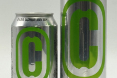 ITA465-466 Castello LAger 33cl, Castello Lager 50cl, New 2025 Design Chrome Green, Italian Craft beer cans, Lattine di birra artigianale italiana, collezionisti di lattine di birra, birra artigianale Italia, Italienische Craft Bier Dosen, Beer Can Museum Austria, Bierdosen Museum Munderfing