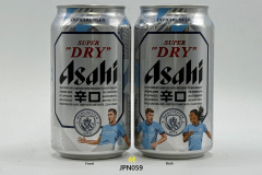 JPN059 Asahi Super Dry Manchester City Official Beer Edition 2025, Manchester Soccer Beer Can, Football Beer Can, Fussball Bierdose, Japanese Beer Can Collector, Bierdosen Museum Munderfing