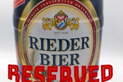 KEG060RES Rieder Bier Blue Keg 2019 Austria 8 EURO Party Keg Collector, 5 Liter Partyfass Sammlung, Partyfässer, Keg Collection, Keg Collector Germany