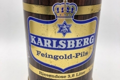 KEG065 Karlsberg Feingold-Pils 3,8l Germany 20 EURO Party Keg Collector, 5 Liter Partyfass Sammlung, Partyfässer, Keg Collection, Keg Collector Germany