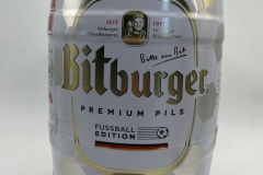 KEG076 Bitburger Premium Pils Fussball Edition 2021 Germany 15 EURO Party Keg Collector, 5 Liter Partyfass Sammlung, Partyfässer, Keg Collection, Keg Collector Germany