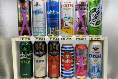 LTU016-027 Carlsberg Danish Pilsner 568ml, Gubernija 360 Exstra 568ml, Gubernija 360 Traditional Bock 568ml, Hafen Original Lager 500ml, Hop Saga Lager Beer 500ml, HORN Disl Lager Beer Ice, Kalnapilis Grand Select 568ml, Svyturys Baltas Hefeweizen 568ml, Svyturys Baltijos Märzen 568ml, Svyturys Ekstra 568ml, Tauras Ekstra Alus, Tuborg Green 1 Pint, Beer Cans from Lithuana, Litauische Bierdosen, Lithuan Beer Can Collector