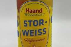 NOR012 Haand Bryggeriet Stor-Weiss Hefeweizen, Norwegian Craft Beer, Norwegische Craft Bier Dose, Bierdosensammler Österreich