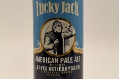 NOR021 Leverig Aktiebryggeri Lucky Jack American Pale Ale, Norwegian beer can collection, norwegian beer can, Norwegische Bierdosen