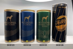 OCS123-126 Winspiel Dry tonic, Tonic, Herbal Hanf Tonic, Pepsi Cola no Sugar Thailand 245ml