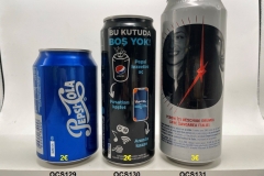 OCS129-131 Pepsi Cola Turkey, Pepsi Cola Zero Bu Kutuda bos Yok! sllek can Turkey, Peroni Cocktail 500ml, Soft drink collection, can collection, pepsi can collector