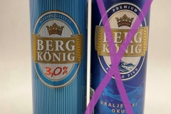 POL064-065  Berg König beer can Poland