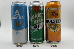 ROU094-096 Argus 0,0%, Golden Brau 0,0% Fara Alcool, Holsten Pilsner Romania, Romania beer can collection, Romania Beer Can Collector, Bierdose Rumänien, Bierdosenmuseum Österreich, Beer Can Museum Austria