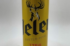 SRB024 Jelen Svetlo Pivo 1756, beer can from Serbia, Serbia beer can Collector