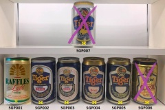 SGP001-007 Tiger Beer, Raffles Light Beer Singapore,Singapore Beer Can Collection, Beer Can Collector from Singapore, Bierdose Singapur
