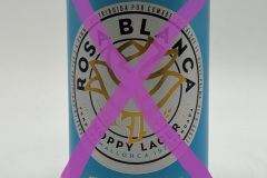 ESP263 Rosa Blanca Hoppy Lager, Beer from mallorca, Cerveza Mallorca, Spanish beer can collector, cans Spain, beverage can Spain, lata de cerveza españa, coleccionista de latas de cerveza española, latas españa, lata de bebida españa