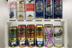 SWE049-060 Swedish beer cans, swedisch beer can collector, Schweden Bierdosen