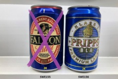 SWE155-156 Swedish beer cans, swedisch beer can collector, Schweden Bierdosen