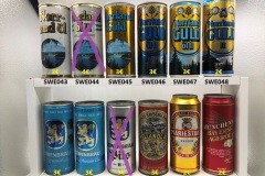 SWE037-048 Swedish beer cans, swedisch beer can collector, Schweden Bierdosen