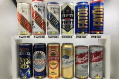 SWE073-084 Swedish beer cans, swedisch beer can collector, Schweden Bierdosen