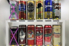 SWE085-096 Spendrup`s 3 1/2, Spendrup´s Extra Dry, Julöl Special, American Beer, Heieken, Sandwalls Bayerskt Öl IIB, Risingsbo Dala Stark Export Öl, Svensk Lager Swedish beer can collection