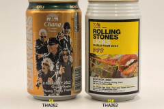 THA082-083 Chang Classic Presents Scorpions Farewell Tour 2011, Shinga Presents Rolling Stones Licks World Tour 2003 Bangkok, Special Edition, Rolling stones never played this concert, hard beer can, Limited Edition, Thai Beer Can, Thai special Beer Can, Rolling Stones Bierdose Thailand, Bierdosen Museum Österreich, beer can museum Austria