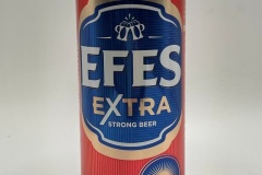 TUR034 Efes Extra Strong Beer 8% Mediterranean Slow Brew, Red Efes Can, Turkey beer can, Beer Can Collector Turkey, Turkish Beer Can Collection, Bierdose Türkei