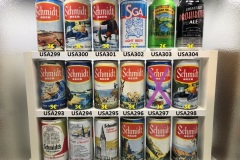 USA287-304 USA beer can, American Beer cans, beer can collector Schmidt Beer Scenic Cans, beer can collecor, USA beer cans