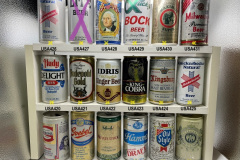 USA414-431 Gibbons Famous American Beermakers Collection, Goebel Beer, Haffenreffer Private Stock, Hamm´s Genuie Draft, Heilemans Old Style, Henry Weinhards Private Reserve Beer, Hudy Delight Beer, Hudepohl Gold, Idris Old English ginger Beer, Kong Cobra Premium Malt Liquer, Kingsburg Non-Alcoholic Malt Beverage, Knickerbocker Natural Beer, Lite Beer, Lucky George Washington beer can, Lucky Bock Beer, Maximus Super, Milwaukee Premium Beer Straight Steel can, American Beer Cans 355ml, USA beer cans, BCCA, Beer Can Collector USa, US Beer Cans, beer can collection