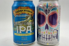 USA358-359 Sierra Nevada Carlifornia IPA Citrusy & Sessionable Ale, Stone Skull Lager, American craft beer cans, craft beer USA, American craft beer can colletiion