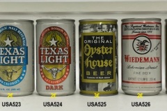 USA522-527 Stroh Light Orange Can, Texas Light 68 Calories, Texas Light Dark, The Original Oyster House Beer, Wiedemann Bohemian Special Fine Beer, Wisconsin Gold Label Light Lager Beer, American Beer Cans 355ml, USA beer cans, BCCA, Beer Can Collector USA, US Beer Cans, beer can collection
