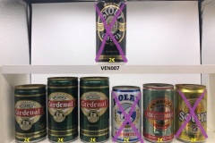 VEN001-007 Cardenal Tipo Munich, Polar Cerveza Imprted, Recadonia Cerveza, Solera Premium Beer,  Stout Lanegra, recolector de latas de cerveza, latas de cerveza de Venezuela