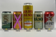 VIE012-016 BIA Saigon Lager, Bia Ha Noi, Bia Hoi Ha Noi, Bia Ha Noi Habeco, Bia Viet Cold Brew Lager, Beer Can Vietnam, Vietnamesiche Bierdose, beer can collection Vietnam