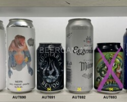 AUT689-694 Bevog Mountain Gorilla Double Black IPA, Bevog Proboscis Monkey NEIPA, Bevog Ledena Siddharta Rock Lager, Eggenberg Märzen Privatbrauereien, Next Level Brewing Red Patrick Irish Ale, Zickentaler Zickencrew Bier, Beer Can Collector Austria, Bierdosensammler Österreich