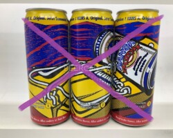BCS015 HANSA PILS VORSICHT FALLE EDITION 3 CAN SET GERMANY (1996) 10 EURO beer can set collection