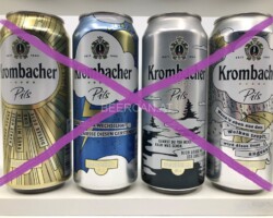 BCS019 KROMBACHER BRAUERREGEL EDITION 4 CAN SET GERMANY (2018) 12 EURO beer can set collection