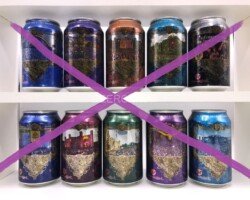 BCS039 MAES TOMORROWLAND 10 YEAR LIMITED EDITION 10 CAN SET BELGIUM (2014) 30 EURO beer can set collection