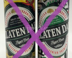 BCS091 BCS088 Zlaten DAB Limited Art Edition by Kalina Brajkovska and Gotse Ilievski 2 CAN SET NORTH MACEDONIA (2023) 10 EURO, beer can set, Beer Cans from Macedonia, Bierdosen aus Mezedonien, North Macedonia Beer, Beer Can Collector, Limited Edition