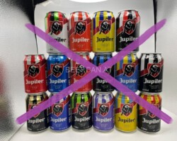 BCS093 JUPILER PRO LEAGUE COLLECTORS EDITION 16 CAN SET BELGIUM (2023) 45 EURO beer can set collection