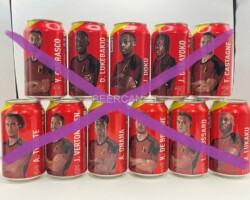 BCS097 BELGIAN NATIONAL TEAM EDITION 11 CAN SET BELGIUM (2024) 33 EURO beer can set collection
