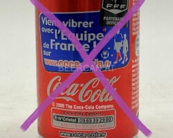 CCC464 Coca Cola lÈquipe de France 150ml 2009 France 2 Euro  Coke can collector Coke Can Collector