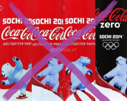CCS026 Sochi Olympic Ice Bear Set 2014 Austria 12 EURO Coke can collector Coke Can Collector