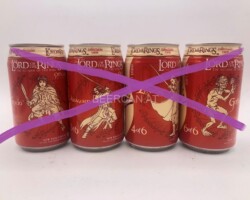 CCS031 Lord of the Rings 1,2,4 & 6 of 6 can set 2016 South Africa 10 EURO Coke can collector Coke Can Collector