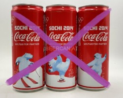 CCS066 Sochi Olympic Ice Bear Set 2014 Austria 330ml Slim Cans 3 Can Set 6 EURO Coke can colection, coke can set, coke collector
