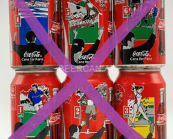 CCS070 Coca-Cola Original "Cans for Fans Edition" 1996 Germany 6 Can Set 12 EURO Coke can colection, coke can set, coke collector