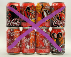 CCS071 Coca-Cola Original "Festival Series Belgium" 2004 8 Can Set 16 EURO Coke can colection, coke can set, coke collector