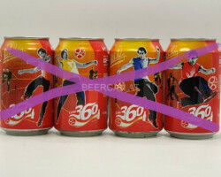 CCS076 Coca-Cola original "Coke 360 UEFA EURO 2004 Edition 4 Can Set Netherlands 12 EURO Coke can colection, coke can set, coke collector