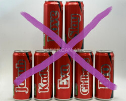 CCS085Coke Zero Name Edition 2025 CZECH REBUPLIC 330ml 7 Can Set 12 EURO Coke Can Collector Czech Republic, Coke Collection Europe, Austrian Coca Cola Collector