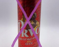 CRO024 Prvo Beer, Croatian beer can 500ml, Croatian beer can collection