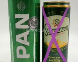 CRO030-CRO031 PAN Lager, Staropramen Croatia, Sleek can, beer can collection Croatia, croatia beer cans
