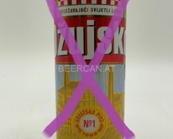 CRO032 Ozusko Hrvatsko pivo Slim Can 33cl, Croatian Beer Can Collection, Bierdosensammler Kroatien
