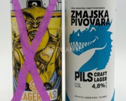 CRO060-61 pulfer lagerica Munich Hell Lager, Zmajska Pivovara Pils Craft Lager, Brewed in Croatia, Pivo, Croatian beer can collection, beer can from Croatia, Croatia Beer Can Collector, Kroatische Bierdosen, Bierdose Kroatien